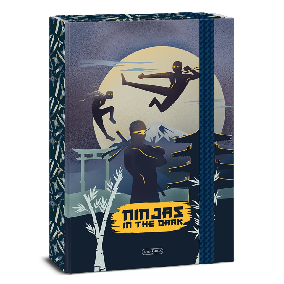 Кутия с ластик A4 Ars Una Ninjas in the Dark (5457) 1