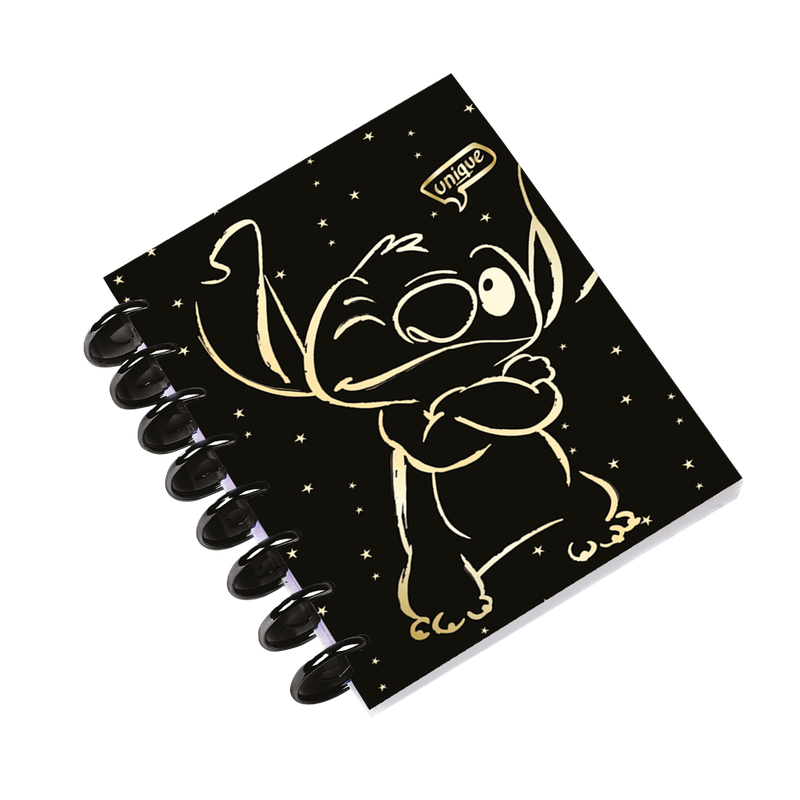 Тетрадка с пластмасова спирала А5 - Stitch GOLD - 2 1