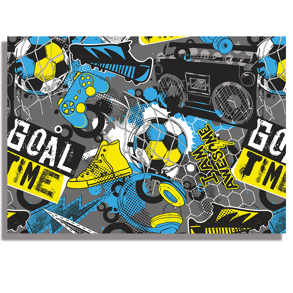 Блок за рисуване №4 Rainbow - Goal Time, 190 g, 10 листа 1