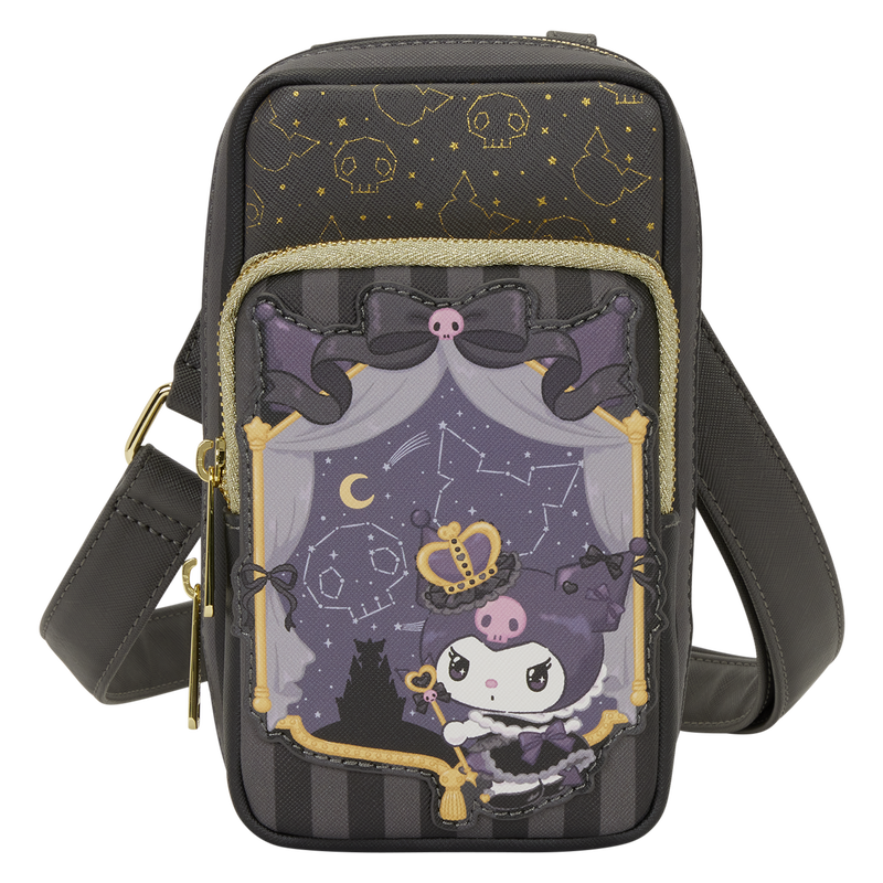 Чанта за рамо с портмоне Loungefly Sanrio Kuromi 20th Anniversary 1