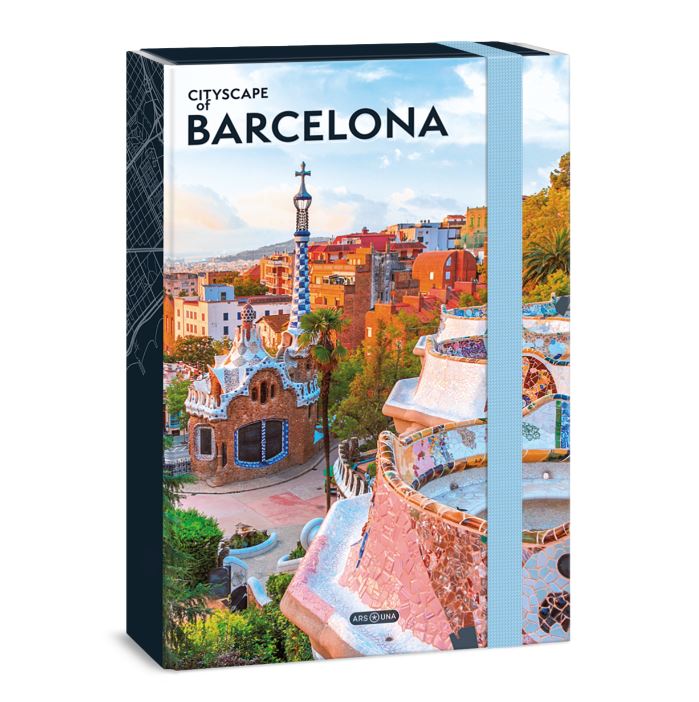 Кутия с ластик А4 Ars Una Cityscape - Barcelona 1