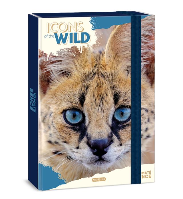 Кутия с ластик А4 Ars Una Icons of the Wild - Serval 1