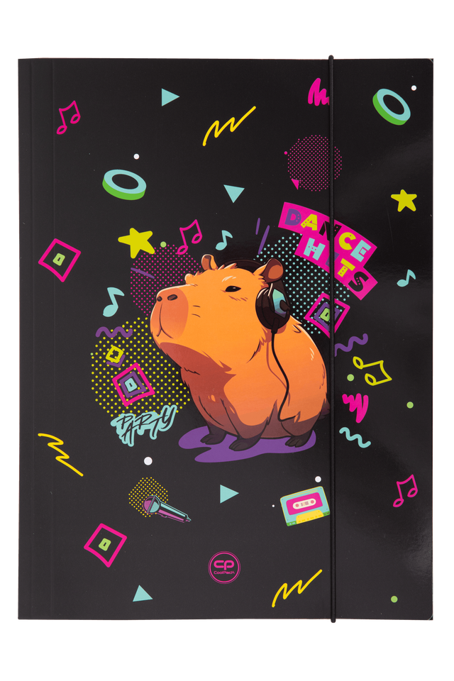 Папка с ластик A4 Coolpack - CAPYBARA MUSIC 1
