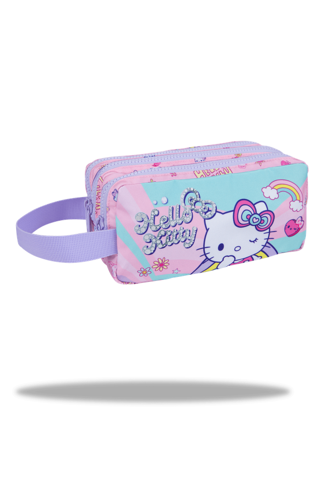 Ученически несесер с три ципа COOLPACK - PRIMUS - Hello Kitty Pastel 1