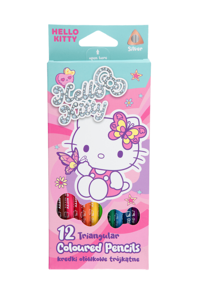 Цветни моливи 12 цв. Hello Kitty Pastel 1