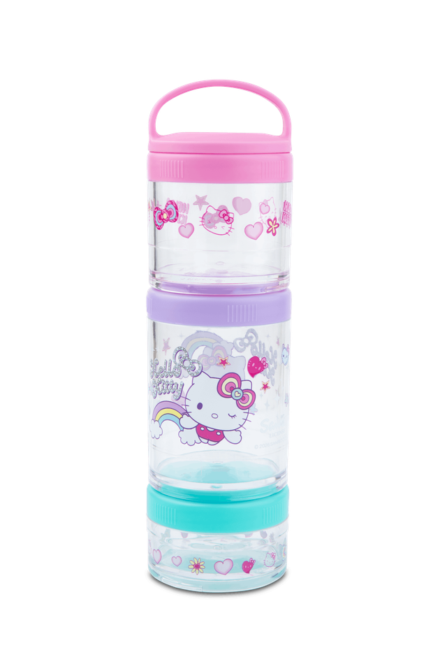 Кутия за храна с отделения и дръжка Hello Kitty Pastel 1