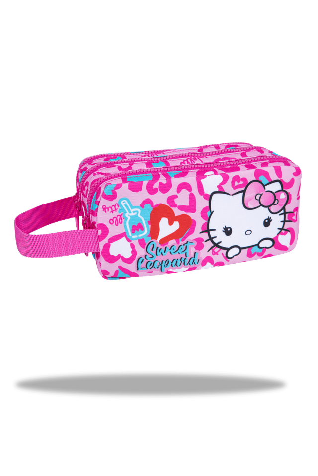 Ученически несесер с три ципа COOLPACK - PRIMUS - Hello Kitty Pink 1