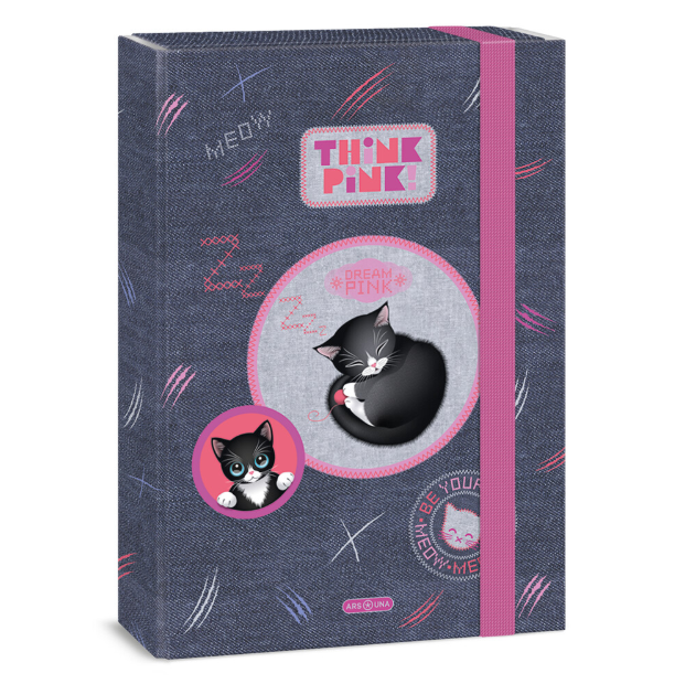 Кутия с ластик А4 Ars Una Think Pink (5519) 1