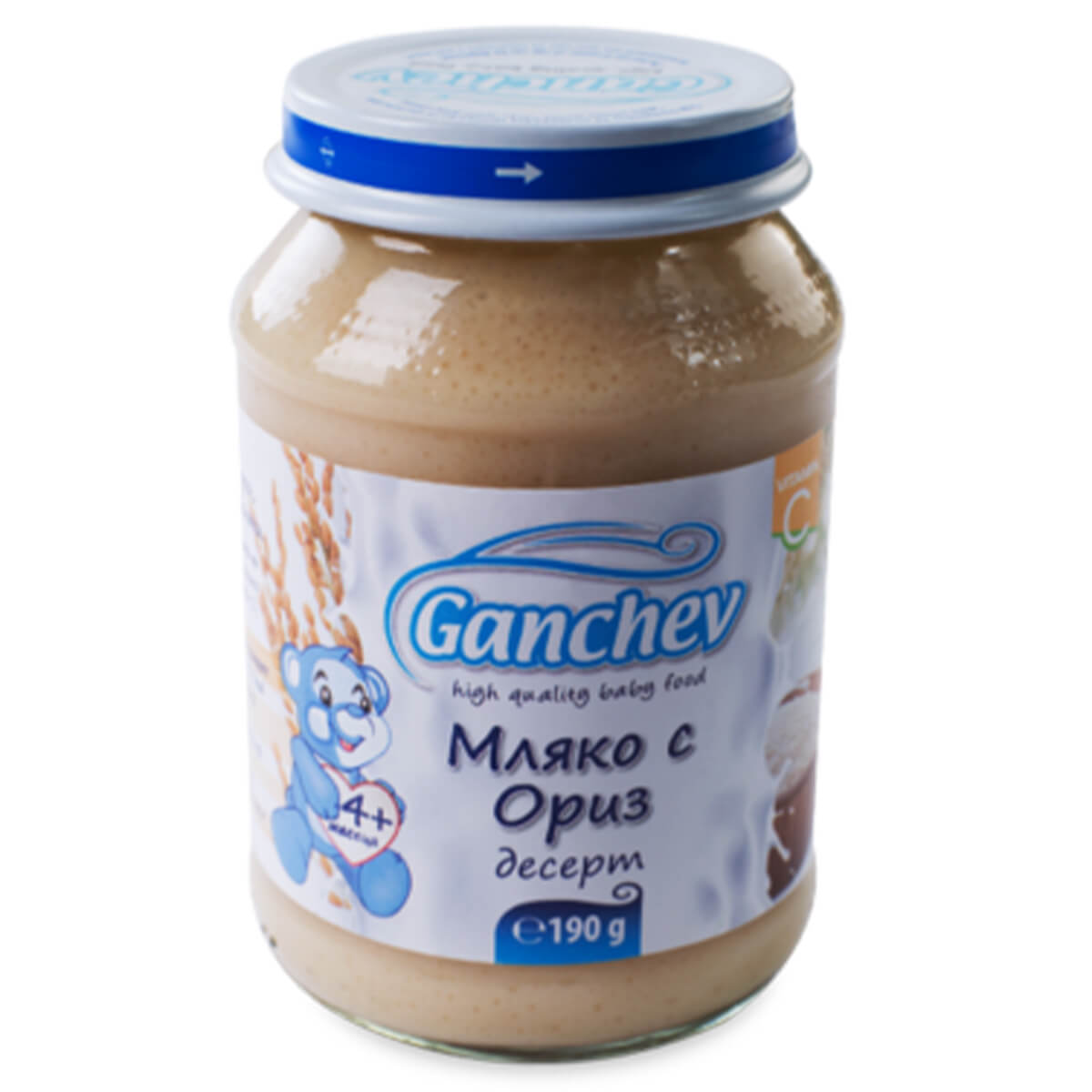 Десерт Ганчев Мляко с ориз 4+ месеца 190 г 1