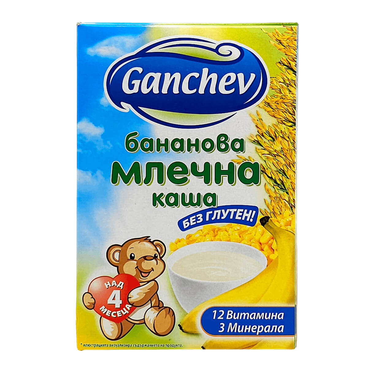 Млечна каша Ганчев Банан 4+ месеца 200 г