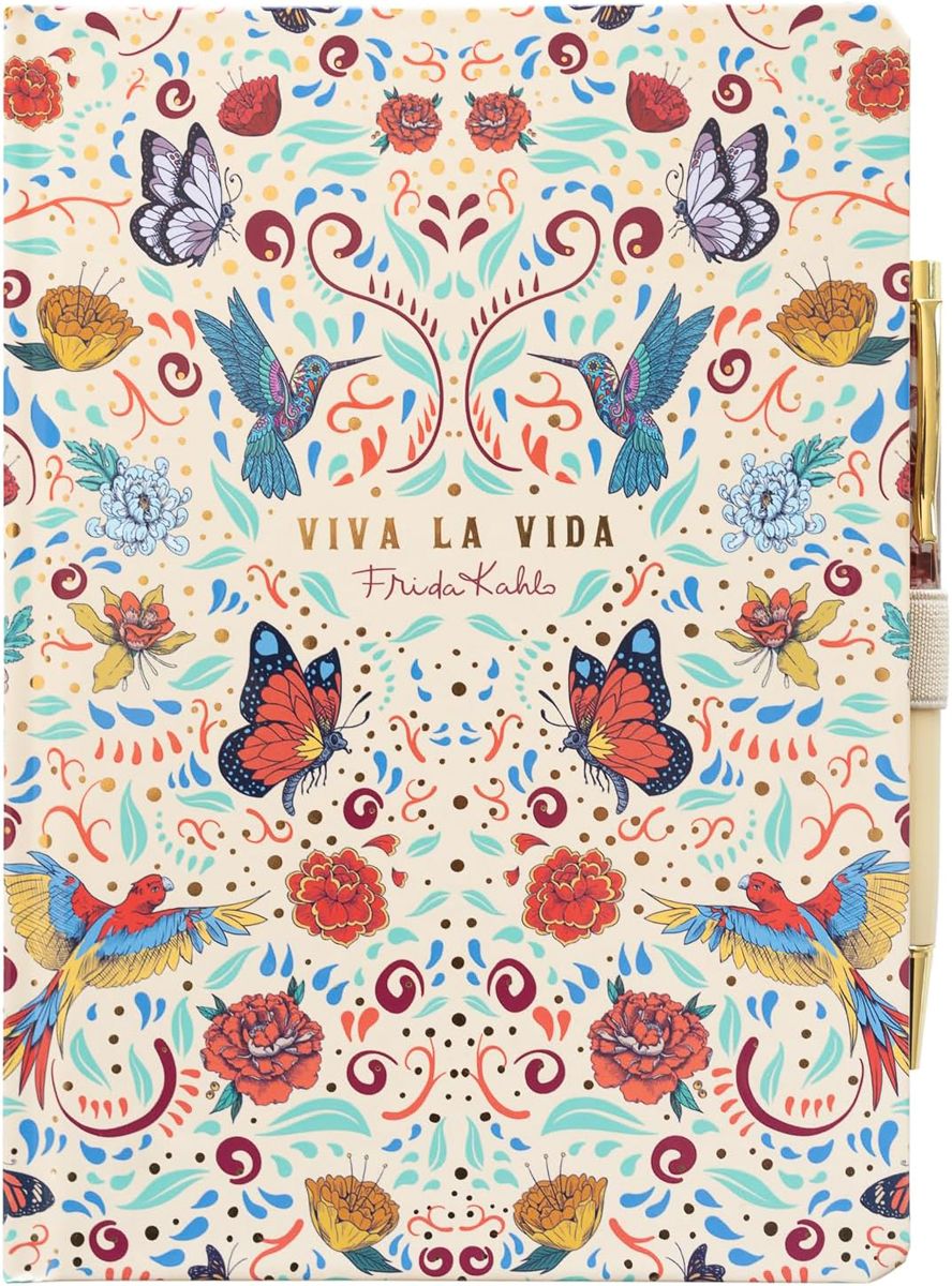 Тефтер A5 с химикал Grupo Erik Frida Kahlo Viva La Vida 1