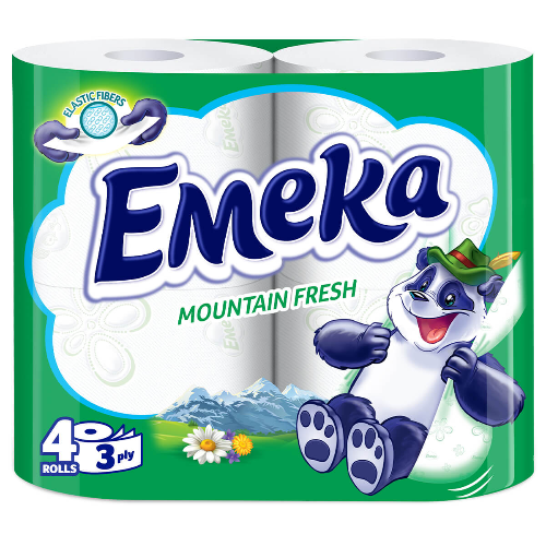 Тоалетна хартия ЕМЕКА MOUNTAIN FRESH 4бр 1
