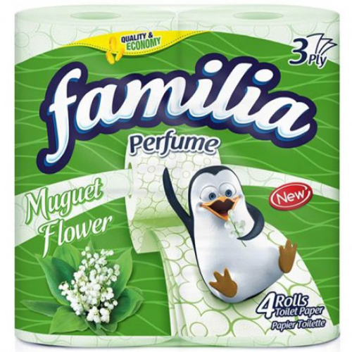 Тоалетна Хартия FAMILIA Muguet Flower 4бр 1