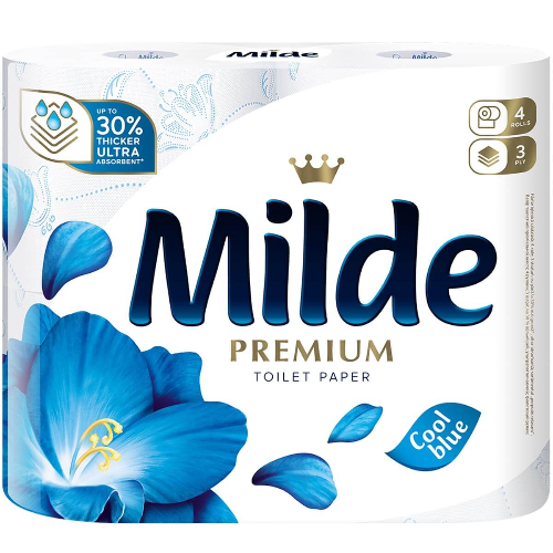 Тоалетна Хартия MILDE Cool Blue 4бр 1