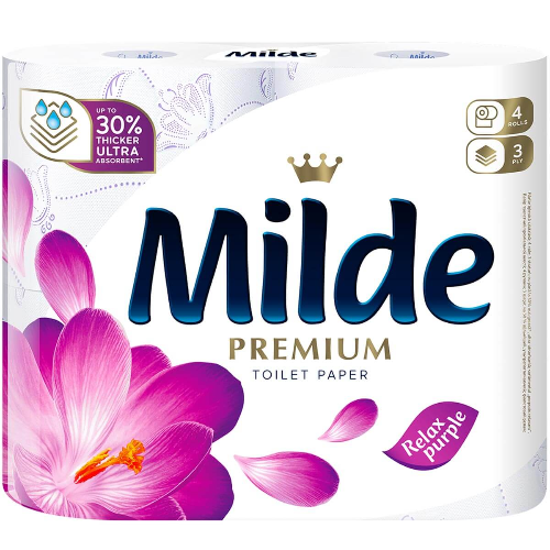 Тоалетна Хартия MILDE Relax Purple 4бр 1
