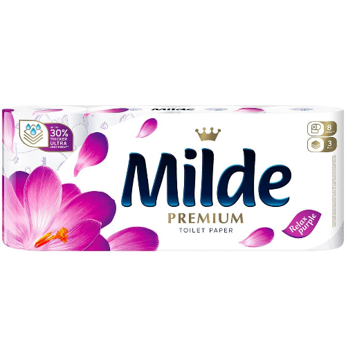 Тоалетна Хартия MILDE Relax Purple 8бр 1