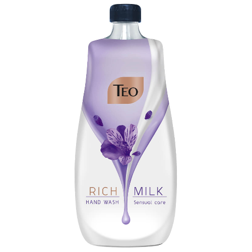 Течен Сапун Пълнител TEO MILK RICH Sensual Dahlia 800мл Лилав 1