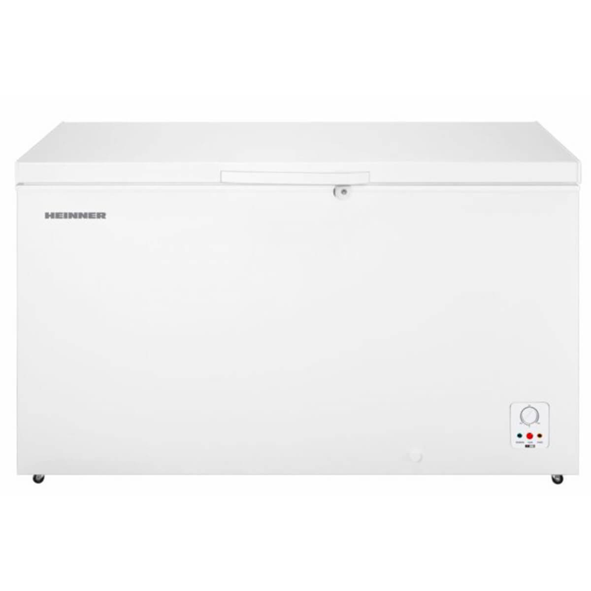 Фризер Heinner HCF-HS420E++, 420 л, Клас Е, Механично управление, Заключване, Бял 1