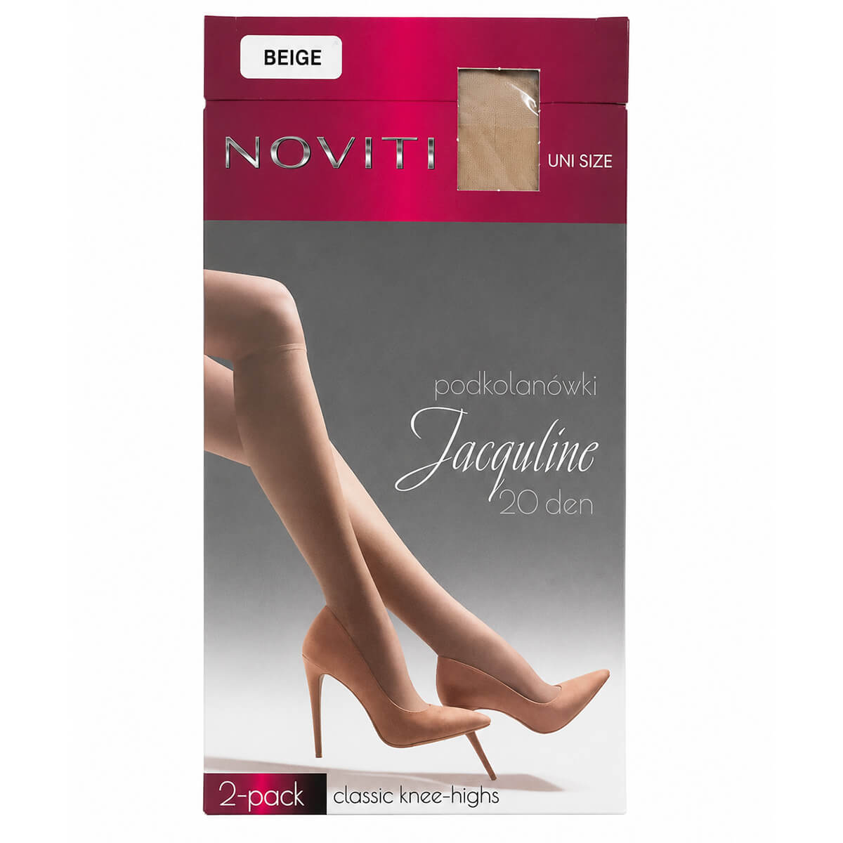 Чорапи 3/4 Микрофибър Дамски Noviti SD-001 20 DEN Beige One Size 2 броя 1