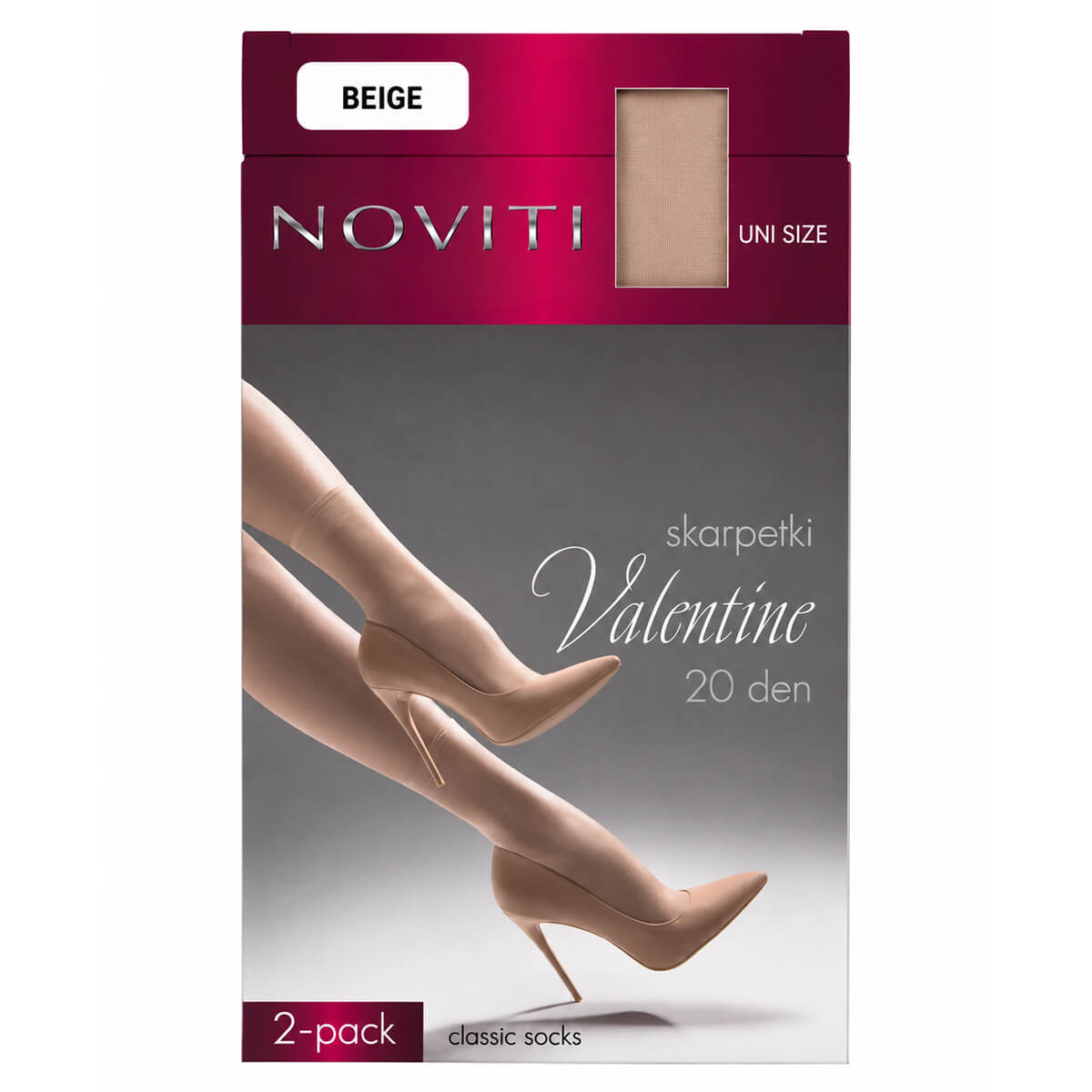 Чорапи Къси Микрофибър Дамски Noviti SD-002 20 DEN Beige One Size 2 броя 1