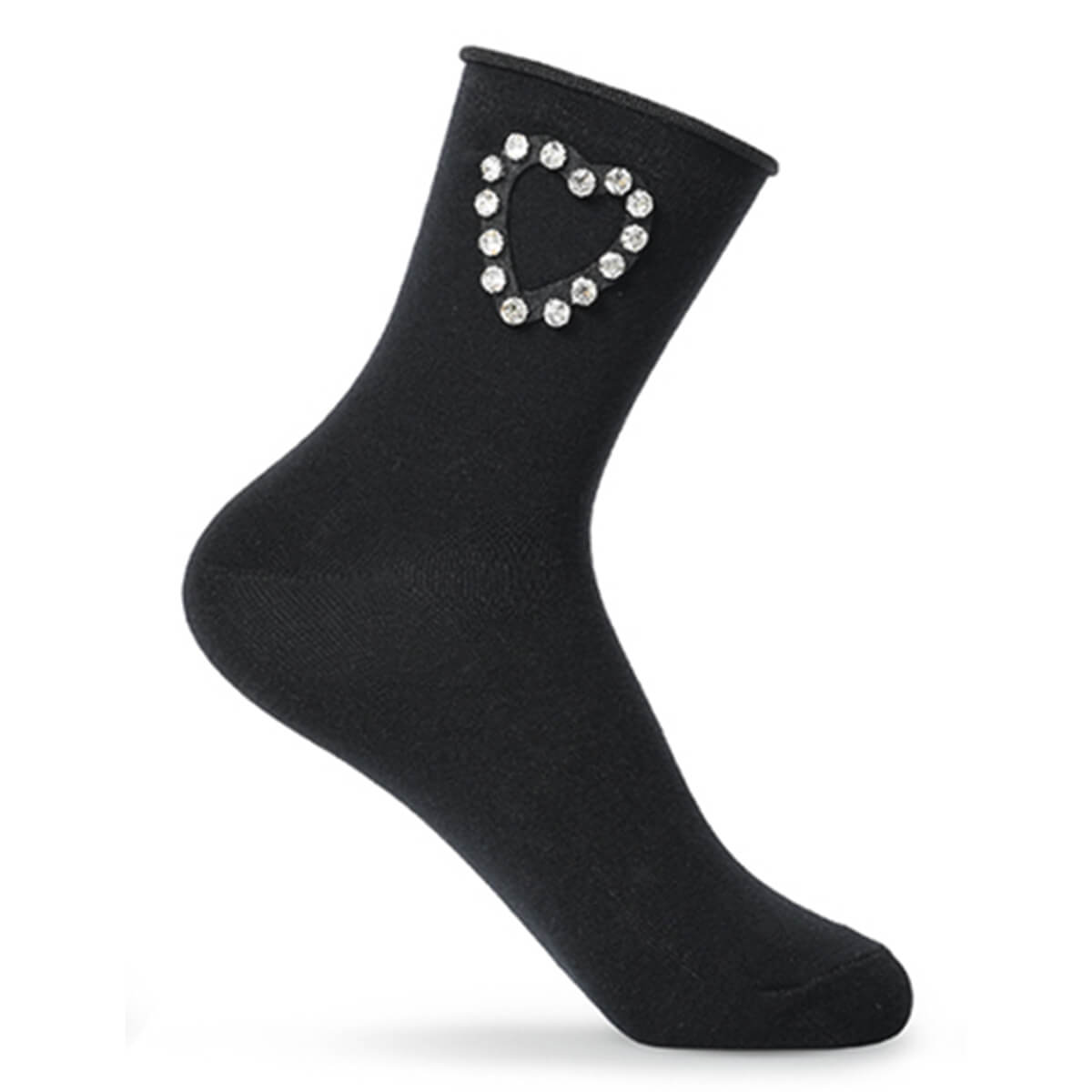 Чорапи с Декорация Be Snazzo SK-61 Черен Сърце 36-41 1