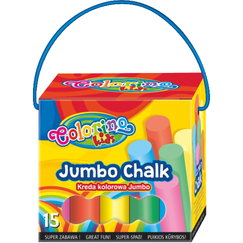 Цветни тебешири 15 бр. Colorino Kids Jumbo 1