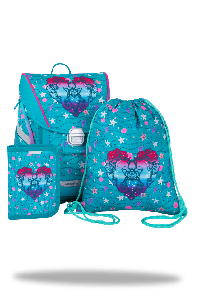 Ученическа раница с аксесоари Coolpack - Primo Ultra Base - SEAFISH 1