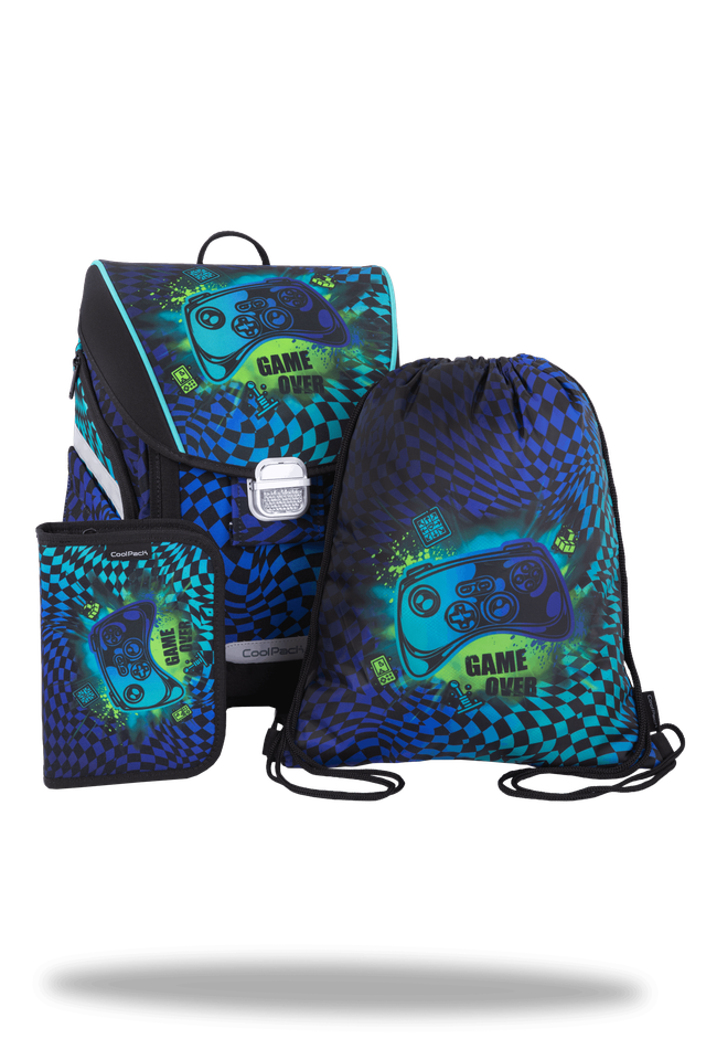 Ученическа раница с аксесоари Coolpack - Primo Ultra Base - GAMER CHESS