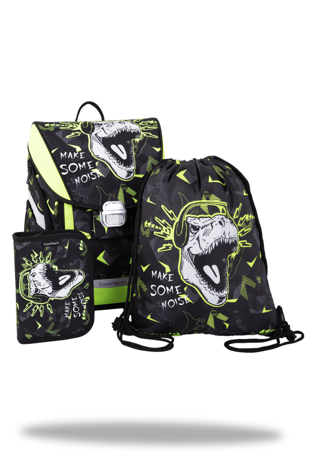 Ученическа раница с аксесоари Coolpack - Primo Ultra Base - DINOPARK 1