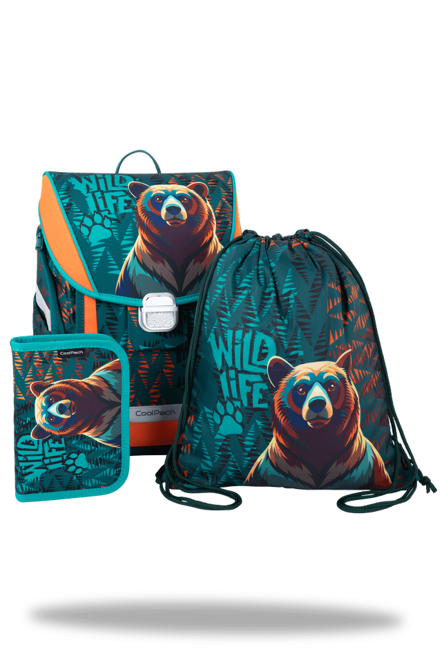 Ученическа раница с аксесоари Coolpack - Primo Ultra Base - BEAR 1