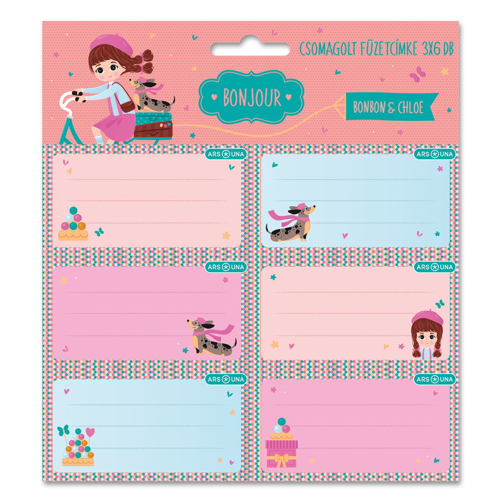 Ученически етикети Ars Una Bonjour (5537) 1
