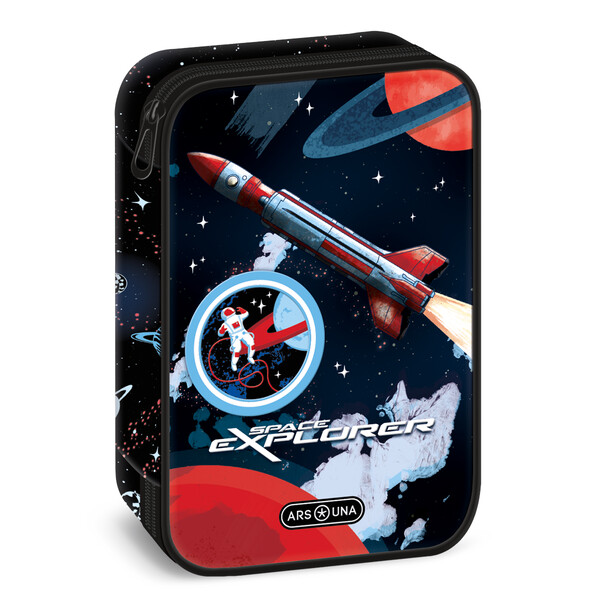 Ученически несесер с един цип на две нива Space explorer (5552) 1