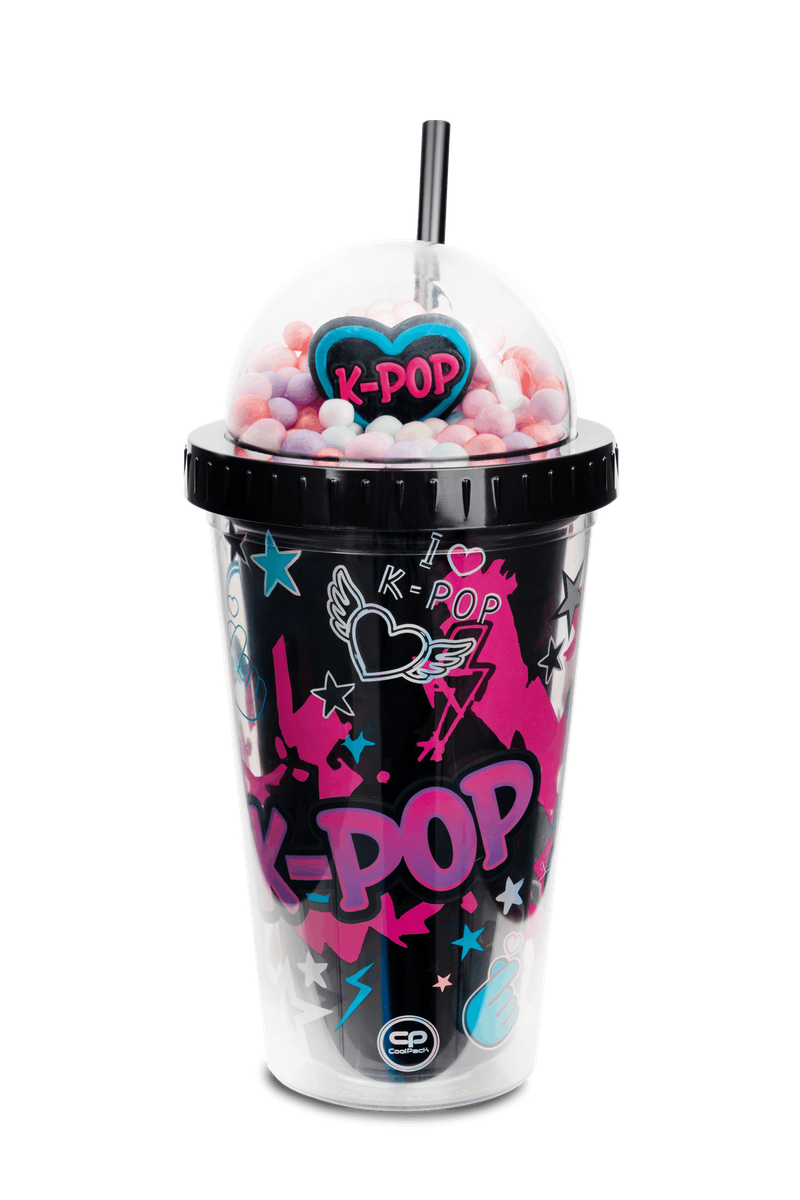 Чаша със сламка 450 ML COOLPACK - K-POP DARK 1