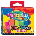 Неонов пластилин 6 цвята Colorino_0