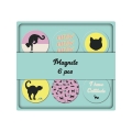Mагнити Lannoo Graphics Cats 6 бр._0